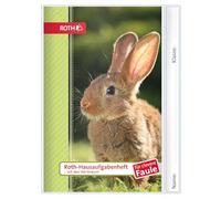 ROTH Homework Book for Clever Lazy Kids & Animals 2026/2027 - A5 School Calendar with Presented Timetable & Sticker Sheets - 1 Week on 2 Pages - Homework Planner for Students (Habite)