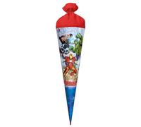 ROTH Large School Cone Marvel Avengers 70 cm - Round, Felt Closure, Red (H) Tip - Marvel Avengers Sweets Cone First Day of School