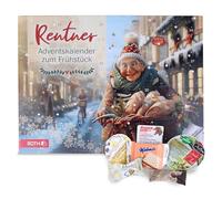 Roth Pensioner Advent Calendar 2025 - Enjoyable Breakfast Surprises with Jam, Honey, Spreads, Coffee & Tea - 24 Small Delicacies - Original Present Idea for Seniors at Christmas