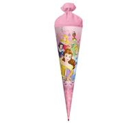 ROTH School Cone Large Disney Princess 70 cm - Glitter, Round, Felt Closure, Red (H) Tip - Disney Princess Sweets Cone