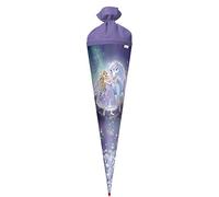 ROTH School Cone Queen in Ice Glitter 70 cm Large Round Red Lace with Felt Closure Sugar Bag Horse Princess Queen Glitter