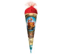 ROTH Small School Cone Pirate Ship 22 cm - Round Tulle Closure - Sweets Cone First Day of School