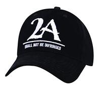 Rothco 2A Shall Not Be Infringed Low Profile Cap | Second Amendment Hat | 2nd Amendment Hat Black