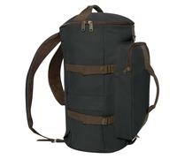 Rothco Convertible Canvas Duffle Backpack - Versatile Travel and Adventure Companion - 19 Inches - Charcoal Grey/Brown