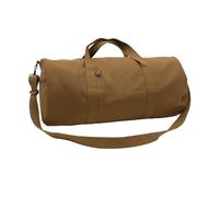 Rothco Heavy-Duty Canvas Shoulder Duffle Bag - Rugged Travel Gym Gear Equipment Bag, Work Brown, 24 inches, Duffel Bag
