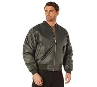 Rothco MA-1 Flight Jacket - Iconic Bomber Style Cold Weather Coat Windbreaker, Gunmetal Grey, XS
