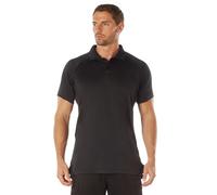 Rothco On Duty Performance Polo - Uniform Polo Shirt - Perfect for Security and More (US, Alpha, Medium, Regular, Regular, Black)