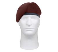 Rothco Pre-Shaved Inspection Ready Beret - Rugged Wool Hat - Ready for Duty, Maroon, 7.75