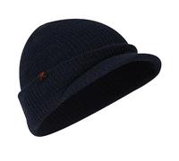 ROTHCO Rothco Wool Watch Cap with Brim - 100% Wool Beanie Hat with Visor - Great for Winter Activities and Outdoor Adventures, Navy Blue, One size
