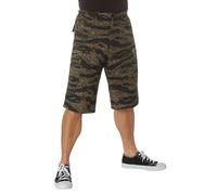 ROTHCO Tiger Stripe Camouflage Long Length BDU Cargo Shorts, Size 2X-Large