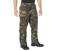 ROTHCO Vintage 8 Pocket Military Paratrooper BDU - Prewashed (X-Small, Woodland Camo)