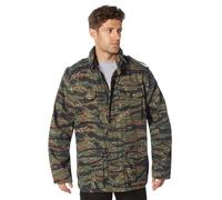 Rothco Vintage Lightweight M-65 Field Jacket, Tiger Stripe Camo, Large