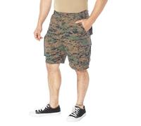 ROTHCO Vintage Woodland Digital Camouflage Cargo Shorts (Large)