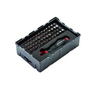 'Rothenberger 1000002181 Safety and Special bit Set 53 Pieces Tool Box 1/4 for Wall Installations and Small Electronics | Reusable Robox | 9 Different Types of Bit Including Torx & Pentalobe Grey