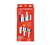 Rothenberger 6 Piece Euroline Screwdriver Set (PZ) - 6pc