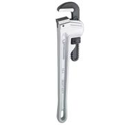 Rothenberger 70159 "Aludur" One Handed Pipe Wrench, Silver/Black, 10-Inch