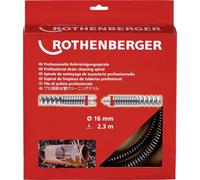 Rothenberger 72433 Drain Cleaner Rod 230cm Ø16mm For 100mm Pipes