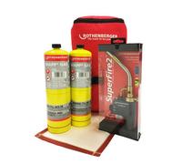 Rothenberger Hot Bag Set Includes Super Fire 2 Torch, 2 X Map Gas, Supermat Solder Mat & Hot Bag Carry Bag.