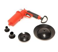 ROTHENBERGER Industrial Compressed air pipe cleaner incl. 4 rubber adapters, free pipe in the bathroom, kitchen, toilet. Air pressure cleaning - 150000006