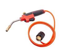 ROTHENBERGER Industrial Multi Burner Set with 1.35 m Propane Gas Hose for Connection to Screw Gas Cartridge 7/16 Inch EU | Soldering Device for Hard and Soft Soldering, Gas Soldering Iron | Working