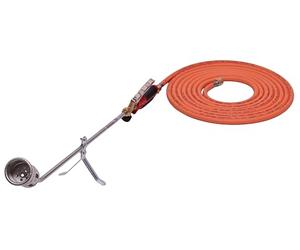 ROTHENBERGER Industrial RomAxi Eco Burner for Industrial Heating, Gas Burner, Flame Device, Herbicide, Welding Bituminous Sheets, Head 47 cm, Propane Gas Hose 3 m