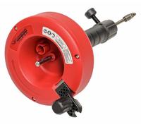 Rothenberger Rohrreinigungsspirale Industrial 4.5 m, clogged, Suitable for Drills and Cordless Screwdrivers, Cleaner, Drain Spiral, Pipe Cleaning in Bathroom or Kitchen 1500004628, red