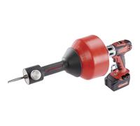 ROTHENBERGER 1000002299 ROSPIMATIC CL Pipe Cleaning Wireless Set with Additional Spiral, 8 mm Spiral Diameter, 0 m - 7.5 m Working Range Length