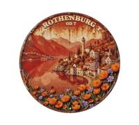 Rothenburg Ob Der Tauber Germany Metal Tin Sign Plaque
