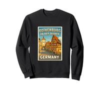 Rothenburg ob der Tauber Germany Vintage Travel Art Graphic Sweatshirt
