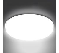 ROTHER RLE20503 Frameless LED Ceiling Light 36W - Round Surface Mounted Slim Panel Light, 6500K Cold White, Flush Modern Ceiling Fitting for Living Room, Office, Hallway - Energy Efficient IP20