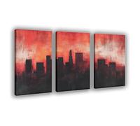 Rothko Sunset Skyline Canvas Poster Bedroom Decor Landscape Office Room Decor Gift 08x12inch(20x30cm)