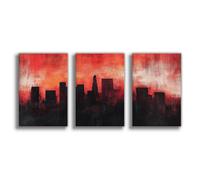 Rothko Sunset Skyline Canvas Poster Bedroom Decor Landscape Office Room Decor Gift 12x18inch(30x45cm)