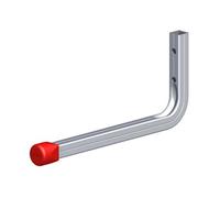 Rothley Aluminium Wall-Mounted J-Shaped Storage Hook (H)130mm (D)230mm
