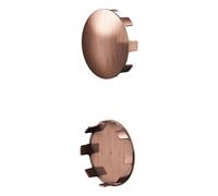 Rothley Antique Copper 2 Pack Modern Staircase Handrail Shallow End Cap 40mm Rothley Copper