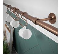 Rothley Antique Copper Adjustable Easy Fit Kitchen Utensil Rail Kit 100cm Rothley Copper