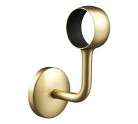 Rothley Bannister Staircase Handrail Wall Bracket 40mm Diameter in Satin Brass - Fitting with Covered Fixings for Home Interior Stair Rails