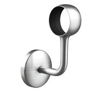 Rothley Brushed Chrome Modern Bannister Staircase Handrail Wall Bracket 40mm in Silver Rothley Silver