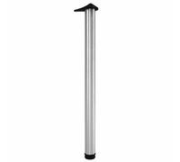 Rothley Brushed Gloss Stainless Steel Effect Contemporary Straight Worktop Support Leg (H)900mm