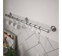 Rothley Brushed Steel Adjustable Easy Fit Kitchen Utensil Rail Kit 60cm in Silver Rothley Silver