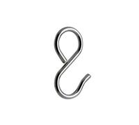 Rothley Colorail Chrome-Plated Steel Sliding S-Hook (Dia)25mm, Pack Of 4