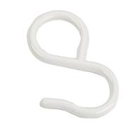 Rothley Colorail White Steel Sliding S-Hook (H)60mm (Dia)19mm, Pack Of 4