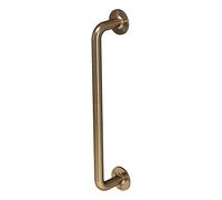 Rothley Grab Rail Mobility Disability Aid - Antique Brass Handle Bathroom Outdoor - 305x25mm