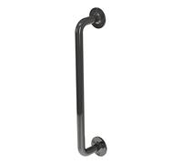 Rothley Grab Rail Mobility Disability Aid - Gunmetal Handle Bathroom Outdoor - 457x25mm