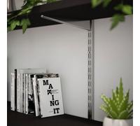 Rothley Krome Twinslot Shelving Kit Chrome Effect 1600mm (H) 216mm (D)