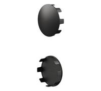 Rothley Matt Black 2 Pack Modern Staircase Handrail Shallow End Cap 40mm Rothley Black