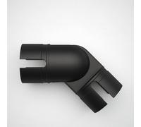 Rothley Matt Black Modern Adjustable Bannister Staircase Handrail Elbow 40mm Rothley Black