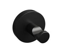 Rothley Matt Black Round Robe Hook