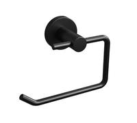 Rothley Matt Black Round Toilet Roll Holder
