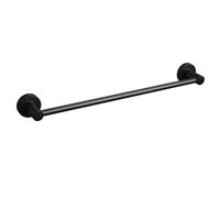 Rothley Matt Black Round Towel Rail