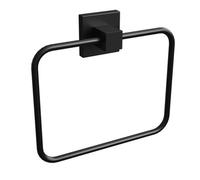 Rothley Matt Black Square Towel Ring